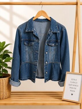 Classic Blue Denim Jacket - Women